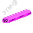 Клемма TB концевая 2-2 с бок. подключ. с защелк. ножками, сечение 1,5 мм. кв., розовая. 240359 SUPU