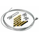 Комплект оттяжки со спиральнымм зажимами 16,5 м трос 68 мм2 изолятор 6-20 кВ