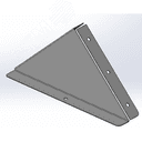 Заглушка к двускатной крышки 400 цинк ламель      (аналог гор.цинк)