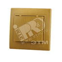 MIRA Розетка с заземлением с крышкой керамика ольха