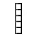 Рамка 5-я для горизонтальной/вертикальной установки  Серия- AFlow  Материал- термопласт. Цвет- черный