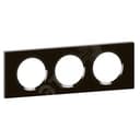 Рамка, трехпостовая, черное стекло Legrand