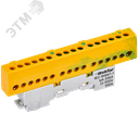 TEKFOR Шина PE земля изолированная на универсальном держателе 6х9-16-ЖЗ IEK