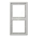 Рамка 2-я для горизонтальной/вертикальной установки Серия- LS990 Материал- дуропласт Цвет- светло-серый