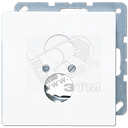 Крышка для 2-х гнезд (разъемов для громкоговорителей) белая