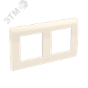 BRAVA Рамка 2 поста 4 модуля бежевая 75012O DKC