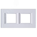 Axolute Накладки декоративные прямоугольные горизонтальные White/белый на 2+2 модуля