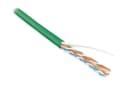 Кабель витая пара, не экранированная 4х2х0,51 Hyperline U/UTP (100 м) UUTP4-C5E-S24-IN-LSZH-GN-100