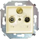 15 Розетка R-TV-SAT одиночная винтовой зажим слоновая кость 1591466-031 Simon