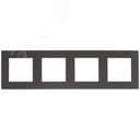 Рамка 4 поста, графит
