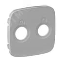 Valena ALLURE Лицевая панель розетки TV-R Алюминий