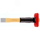 Зубило шлицевое с протектором, ширина резца 28 мм, (26X7)X240 мм, плоско-овальный профиль, полировка