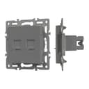 Механизм компьютерной розетки двойной SCTMPC2PLGR RJ45 CAT6 Arlight 045338