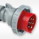 Вилка кабельная 32А/400V/6P+E/IP67, никелированные контакты