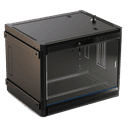 Шкаф настенный 15U Hyperline TWB-FC-1566-GP-RAL9004