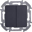 Выключатель двухклавишный INSPIRIA 10 AX 250 В~ антрацит