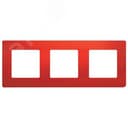 ETIKA Рамка 3 поста красная