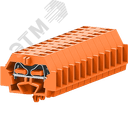 Клемма TB 1-1 с бок. подключ. с защелк. ножками, оранжевая