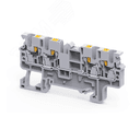 Клемма с 4 конт. push-in 2,5 кв.мм OptiClip СP-2,5-QUATTRO-(0,2-2,5)-I-BU-синий КЭАЗ Optima