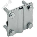 Зажим крестообразный с разделителем полоса/пруток-полоса/пруток 40/12мм оцинкованная сталь IEK