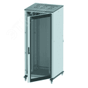 Шкаф напольный 38U 600х800мм передняя дверь стекло/задняя глухая дверь крыша укомплектована вводом и заглушками DKC