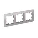 Рамка 3-м AtlasDesign Air алюм./дым. черн. SE ATN220303