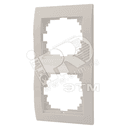 DERIY Рамка х2 верт. белый Lezard