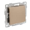 Выключатель 2-х полюсный одноклавишный Ugra, механизм, 10А, 250В, шампань GUSI Electric