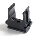 Крепёж-клипса для труб Полистирол черная d16 мм в малой упаковке (10шт/1000шт уп/кор) Промрукав