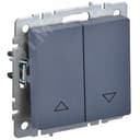 BRITE Выключатель жалюзи 10А ВС10-1-5-БрМ маренго