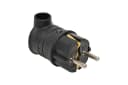 Вилка угловая 16А 2P+PE 230В IP44 каучук черн. PROxima EKF RPS-017-16-230-44-r