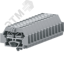 Клемма TB 1-1 с бок. подключ. с защелк. ножками, серая