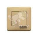 Cariva Выключатель двухклавишный слоновая кость 695904 Legrand Euro