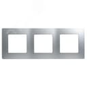 ETIKA Рамка 3 поста алюминий Legrand