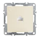 Розетка компьютерная одноместная (механизм) RJ-45, серия Эрна, слоновая кость, Stekker