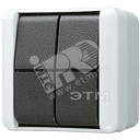 Выключатель сдвоенный IP44