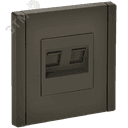 FORTE&PIANO Розетка двойная RJ11+RJ45 кат.5E FP335 серый IEK