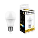 Лампа светодиодная Feron LB92 Шар E27 10W 2700K 25457