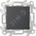 Выключатель одноклавишный, графит