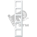 Рамка 5-я для горизонтальной/вертикальной установки Серия- AS550 Материал- дуропласт Цвет- белый