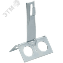 Держатель проводника круглого 6-8мм для конька широкого h=100мм оцинкованная сталь IEK