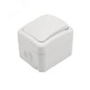 Переключатель проходной Mini OG IP54, о/у, белый