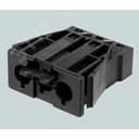 Коннектор “папа”, 3-х проводный, СБСП, безвинтовое соединение, графит