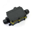 Распределительная коробка с откидной крышкой 3-вводная IP68 ПА66 40А 450В d3,5-12 мм 131х80х37 PR08.13152 Промрукав