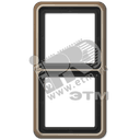 Рамка 2 поста универсальная золотая бронза JUNG