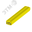 Клемма TB 2-2 фронт. подключение с защелк.ножками, сечение 2,5 мм. кв., желтый