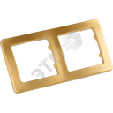 MASTER Рамка на 2 поста, золото