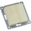 MASTER Переключатель одноклавишный скрытой установки, в рамку, сосна