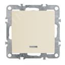 Выключатель 1-клавишный c индикатором (механизм), серия Эрна, , слоновая кость