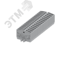 Клемма TB 1-1 бок. подключение с крепеж. фланцами, сечение 2,5 мм. кв., серая